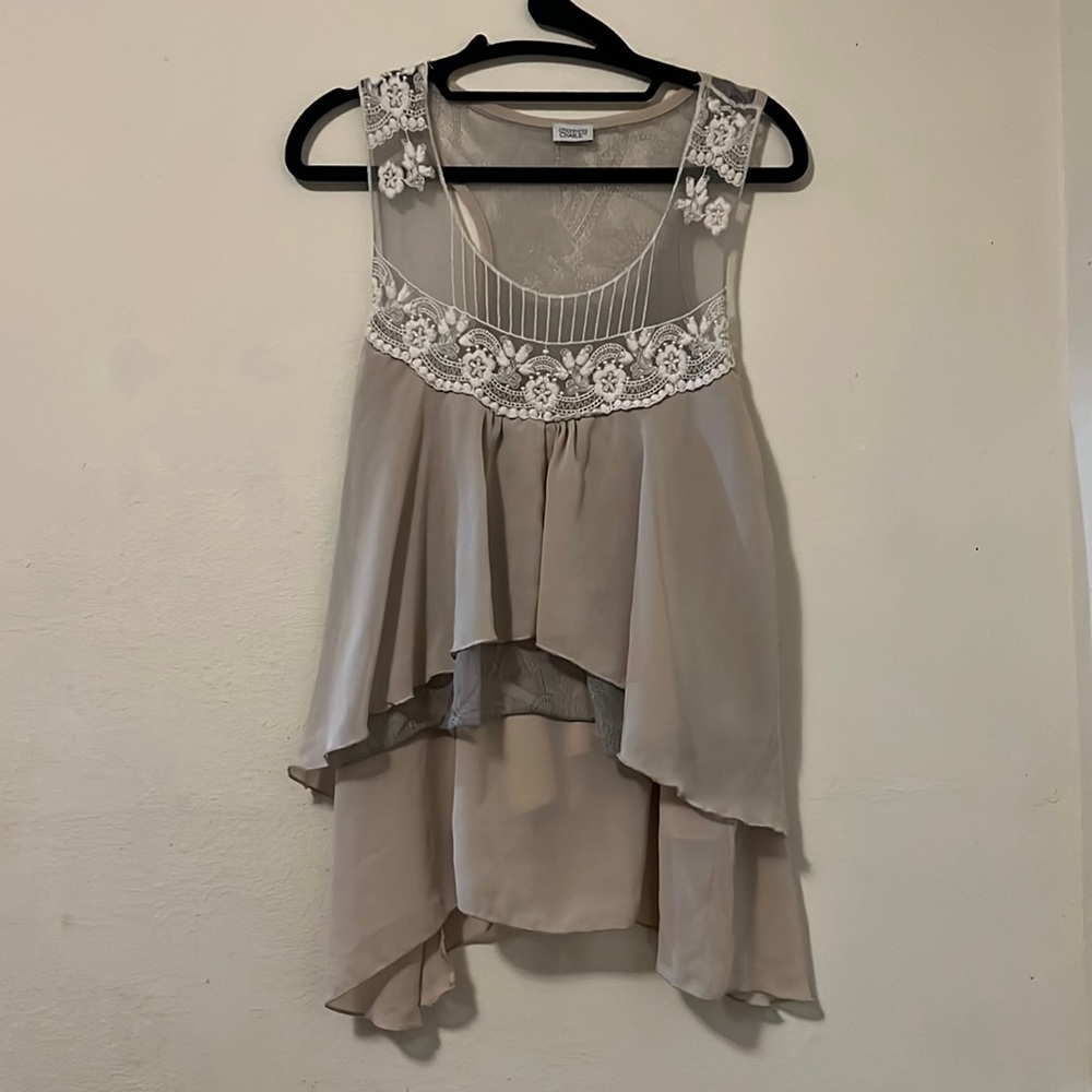 Charming Charlie lace top